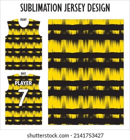 Football Jersey Design. Soundwave Pattern. Ready To Print.