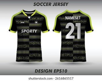 Football jersey design for sublimation jersey template front and back view