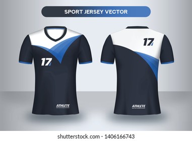 Football Jersey Design Template Soccer Club Stock Vector (Royalty Free ...