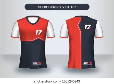 Football Jersey Design Template Corporate Design Stock Vector (Royalty ...