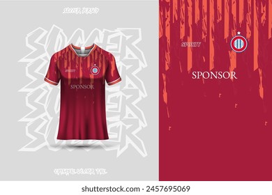 Football jersey design template, suitable for jersey design, background, poster.