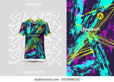 Football jersey design template, suitable for jersey design, background, poster.