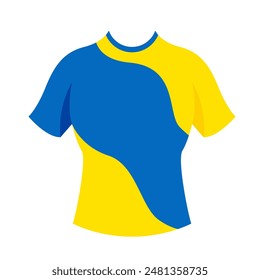 football jersey icon object cartoon, sticker flat vector