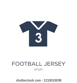 Football jersey icon. Trendy flat vector Football jersey icon on white background from sport collection, vector illustration can be use for web and mobile, eps10