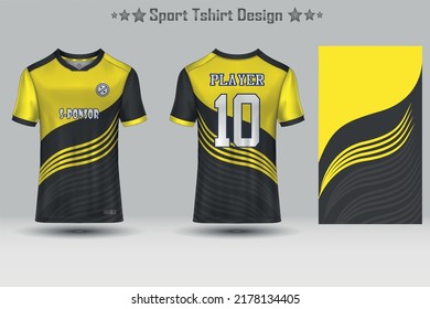 Football jersey mockup abstract geometric pattern sport t-shirt design