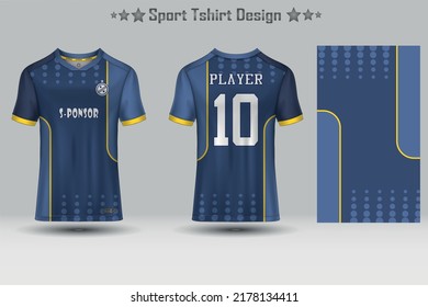 Football jersey mockup abstract geometric pattern sport t-shirt design