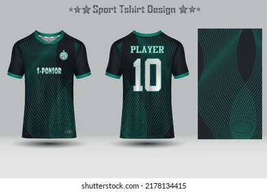 Football jersey mockup abstract geometric pattern sport t-shirt design