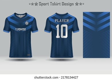 Football jersey mockup abstract geometric pattern sport t-shirt design