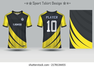 Football jersey mockup abstract geometric pattern sport t-shirt design