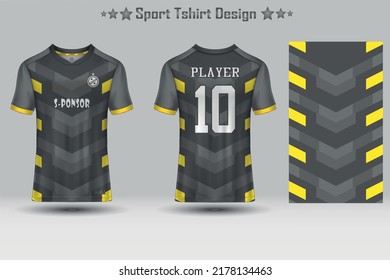 Football jersey mockup abstract geometric pattern sport t-shirt design