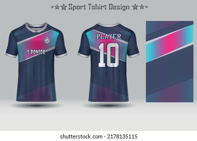 Football jersey mockup abstract geometric pattern sport t-shirt design
