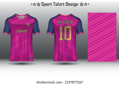 Football jersey mockup, soccer jersey mockup, cycling jersey mockup and sport jersey mockup with abstract geometric pattern