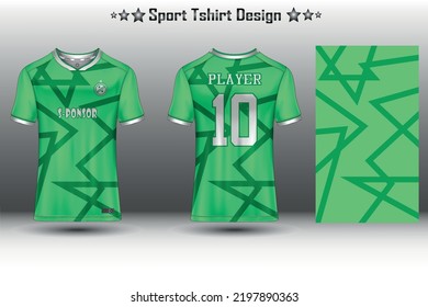 Football jersey mockup, soccer jersey mockup, cycling jersey mockup and sport jersey mockup with abstract geometric pattern