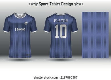 Football jersey mockup, soccer jersey mockup, cycling jersey mockup and sport jersey mockup with abstract geometric pattern