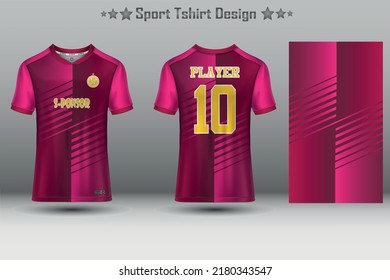 Football jersey mockup and sport jersey mockup with abstract geometric pattern