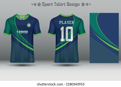 Football jersey mockup and sport jersey mockup with abstract geometric pattern
