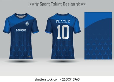 Football jersey mockup and sport jersey mockup with abstract geometric pattern