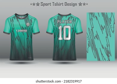 Football jersey mockup and sport jersey mockup with abstract geometric pattern
