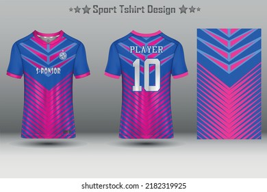 Football jersey mockup and sport jersey mockup with abstract geometric pattern