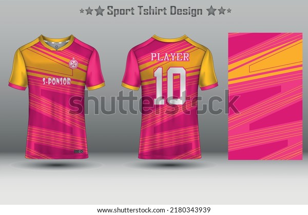 Football jersey mockup and sport jersey mockup\
with abstract geometric\
pattern