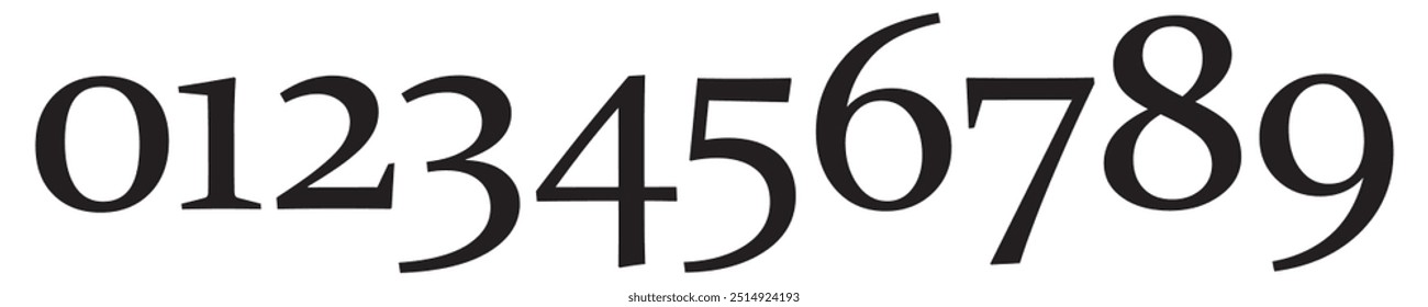 Football Jersey Number Templates Vector and Clip Art. Sports Jersey Numbers Set vector. EPS vector format file. Set of grunge numbers. Vector distressed numbers.