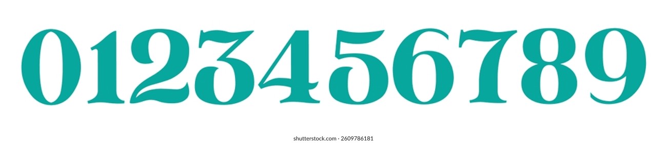Football Jersey Number Templates Vector and Clip Art. Sports Jersey Numbers Set vector. EPS vector format file. Set of grunge numbers. Vector distressed numbers.