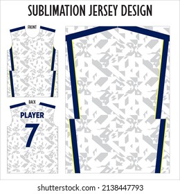 Football Jersey Pattern Design.Football Soccer Kit. Basketball Jersey. Sport. Volleyball