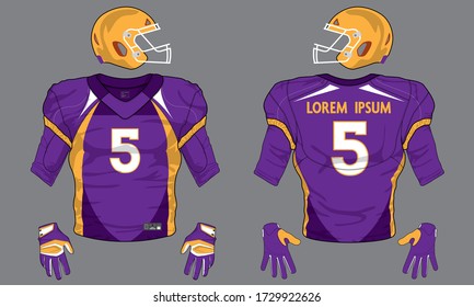 Football jersey template vector mockup