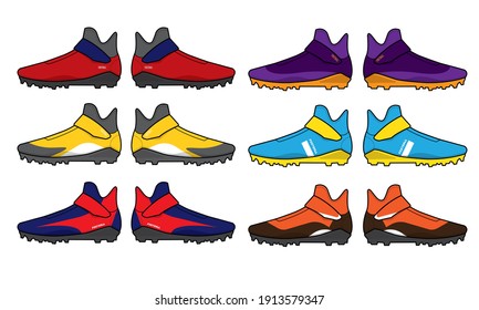 football jersey uniform shoes template set kit