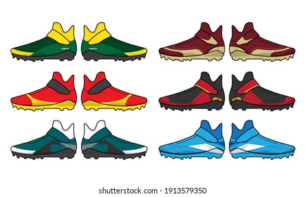 football jersey uniform shoes template set kit