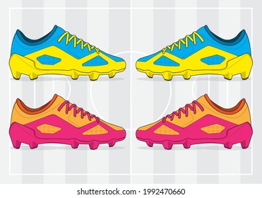 football jersey uniform shoes template set kit