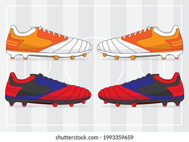 football jersey uniform shoes template set kit