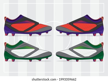 football jersey uniform shoes template set kit