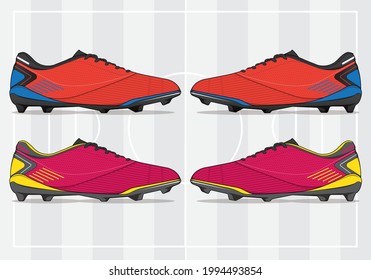 football jersey uniform shoes template set kit