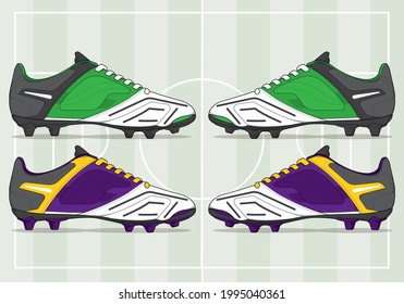 football jersey uniform shoes template set kit