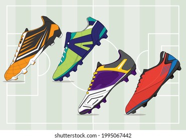 football jersey uniform shoes template set kit