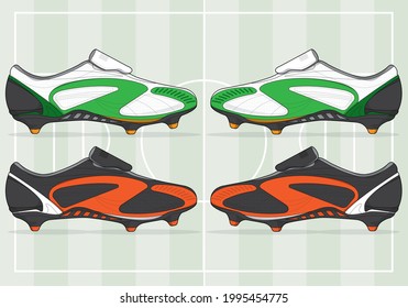 football jersey uniform shoes template set kit