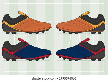 football jersey uniform shoes template set kit