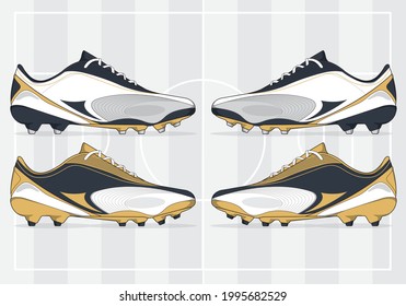 football jersey uniform shoes template set kit