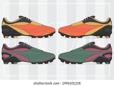 football jersey uniform shoes template set kit