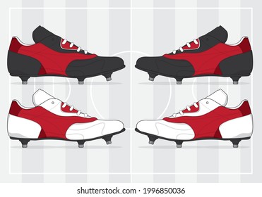 football jersey uniform shoes template set kit