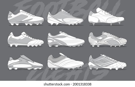 football jersey uniform shoes template set kit