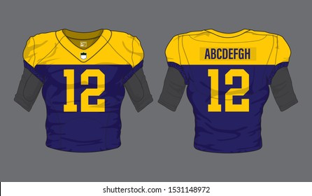 football jersey uniform template club kit vector