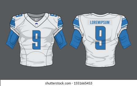 American Football Uniform Templates High Res Stock Images ...