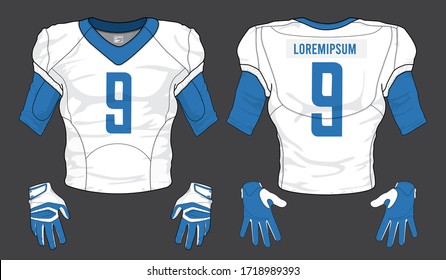 football jersey uniform template set kit	
