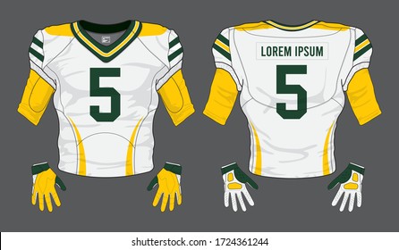 football jersey uniform template set kit	