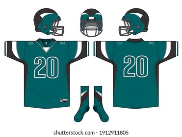 football jersey uniform template set kit