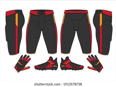 football jersey uniform template set kit