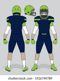 football jersey uniform template set kit	