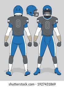 football jersey uniform template set kit	